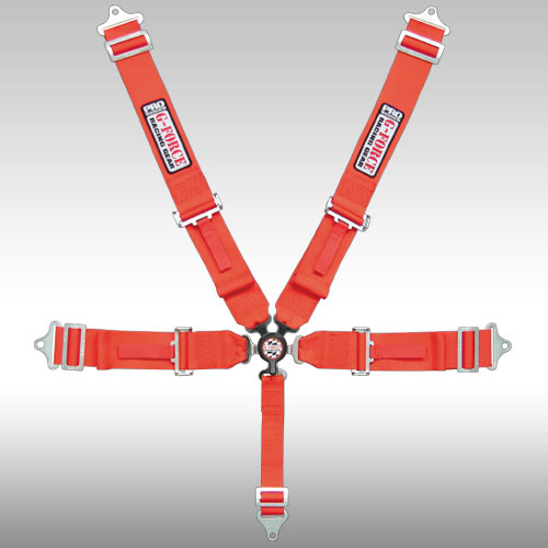 G Force - Cam Lock Individual Shoulder, Lap, Sub 5 Point Harness Belt Set, Pull Down