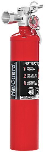 H3R HalGuard Clean Agent 2.5 Lbs Red or Black Fire Extinguisher