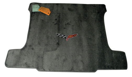 C6 Corvette Red Cargo Mat with C6 Logo - Coupe