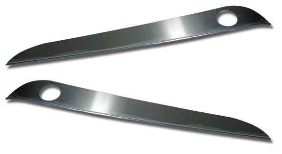 2005-2013 C6 Corvette  Brushed Stainless Steel Door Guards