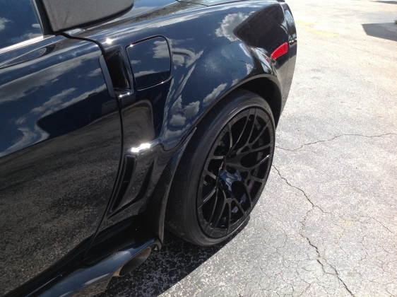ZR1 Extreme Style Wide Carbon Fiber Rear Fenders for C6 Corvette 1.5 Inch Wider per Side