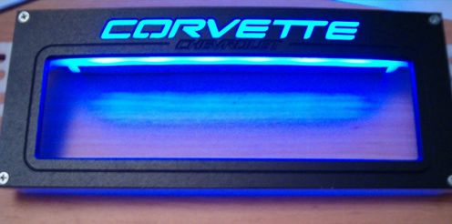 Corvette C5 Color LED Lighted Radio Mounting Bracket HUmount- Custom made by HUmount
