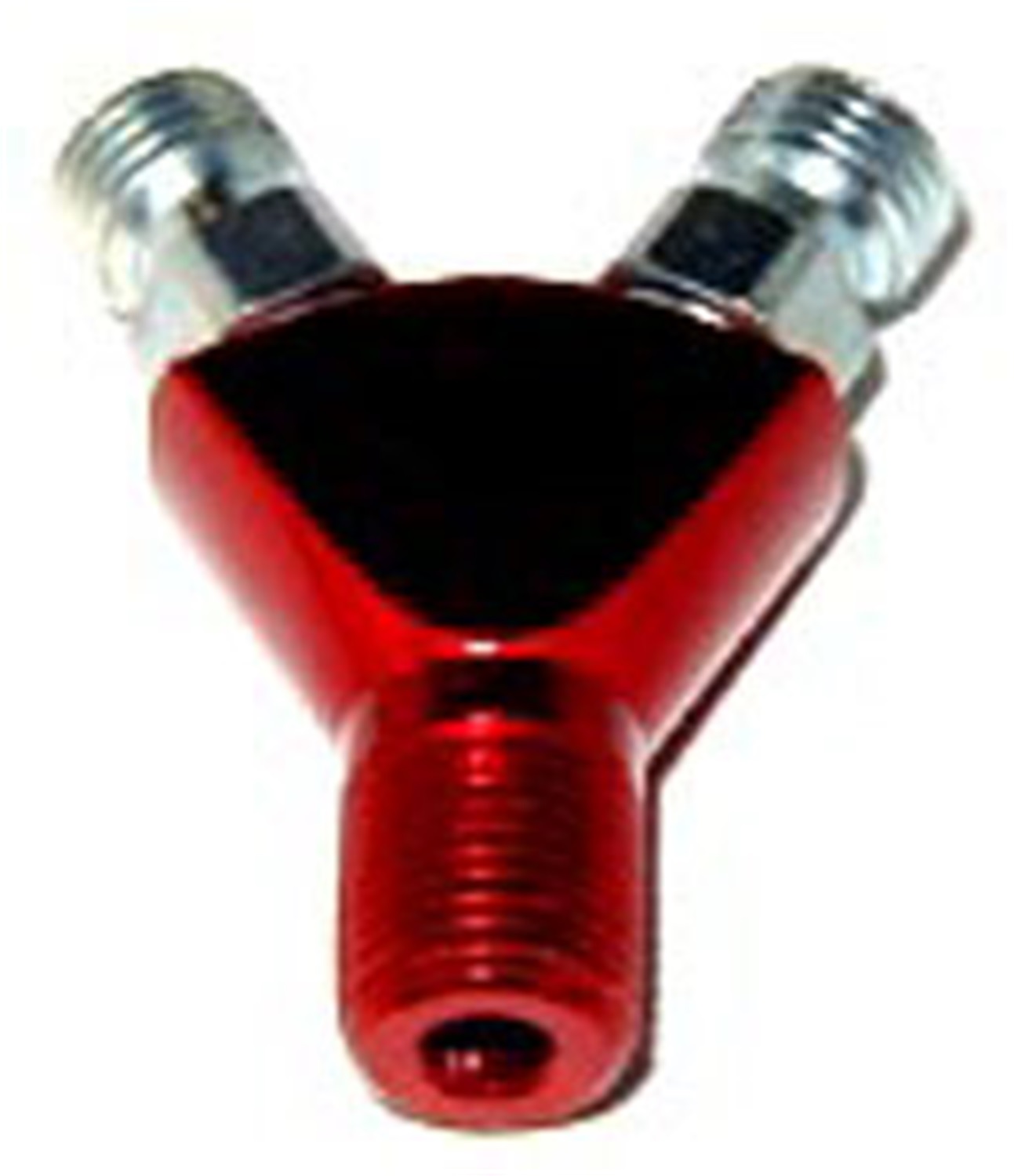 Fuel Hose Fitting, NOS Fittings NOS, FLARE JET Y FITTING (RED)