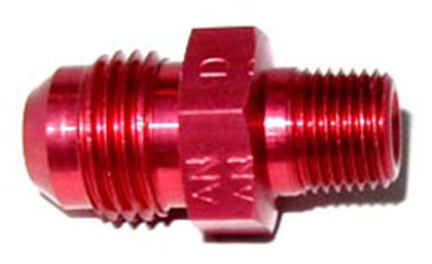 Fuel Hose Fitting, NOS Fittings NOS, 6AN-1/8NPT ADAPT RED