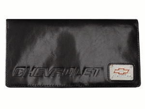 Chevrolet Black Leather Checkbook Cover