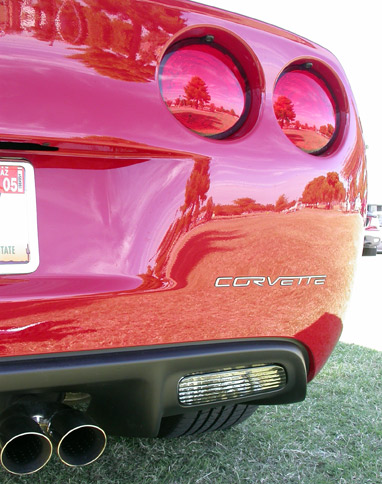 C6 "CORVETTE"  Mirror Finish Rear Stainless Steel Letter Inserts, Fits all Model C6 Corvette