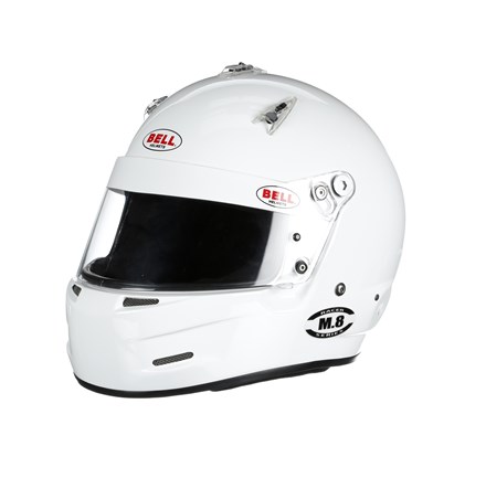 BELL Helmet, Racer Series, K-1 Pro, Snell SA2015, Head and Neck Support Ready, WHITE