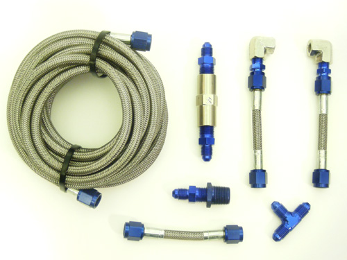 AIS Complete Stainless Steel Dual Nozzle Hose Assembly Upgrade