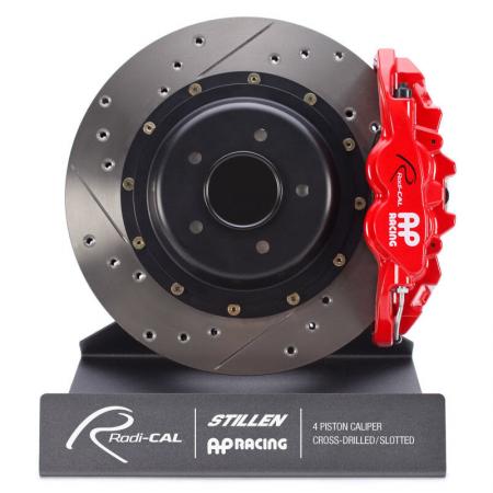 C5 Corvette AP Racing Radi-CAL Front 6 Piston Brake System, Black or Red Calipers