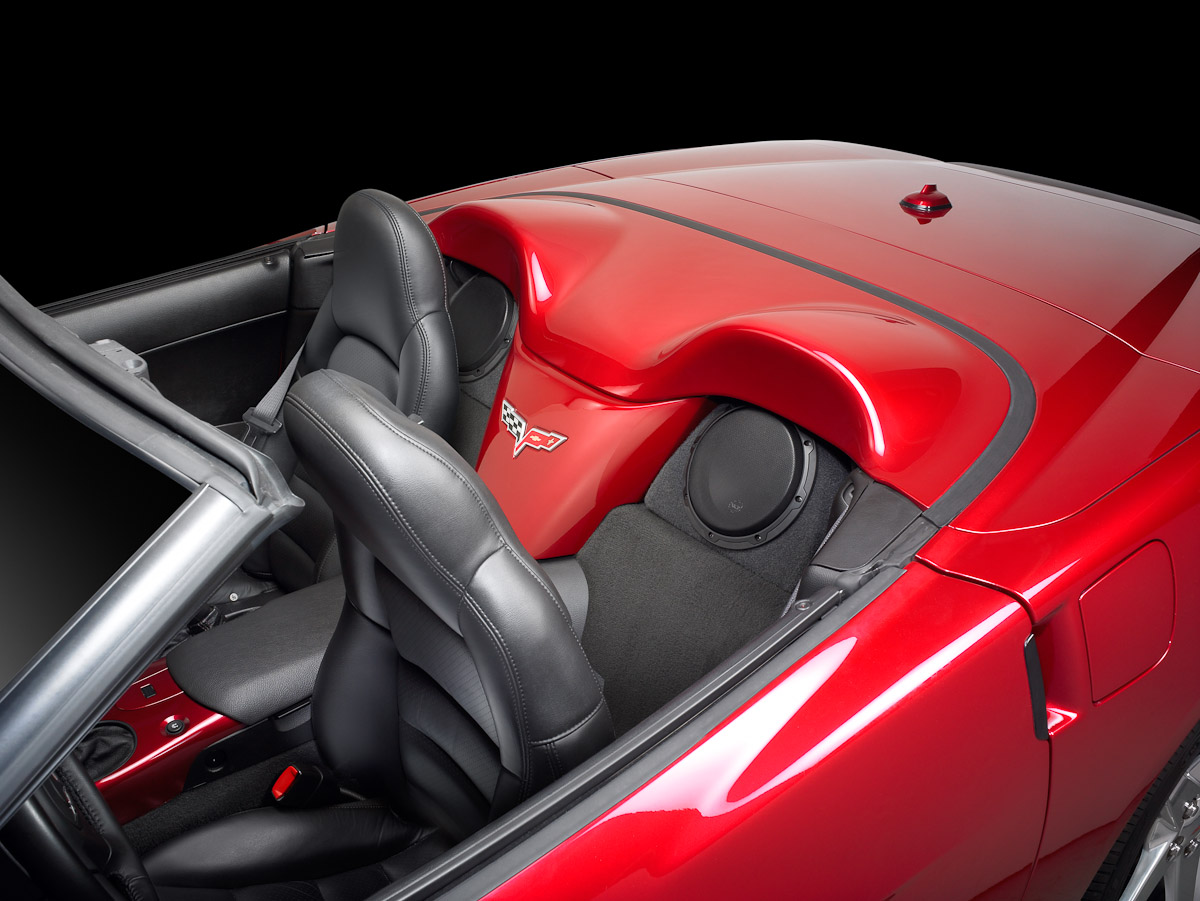 C6 Corvette Rear JL Audio Subwoofer Enclosure Upgrade Package Convertible