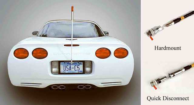 C5 Corvette CB Antenna System with Quick Disconnect