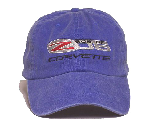 Hat - Blue Denim With C6 Z06 Corvette Logo